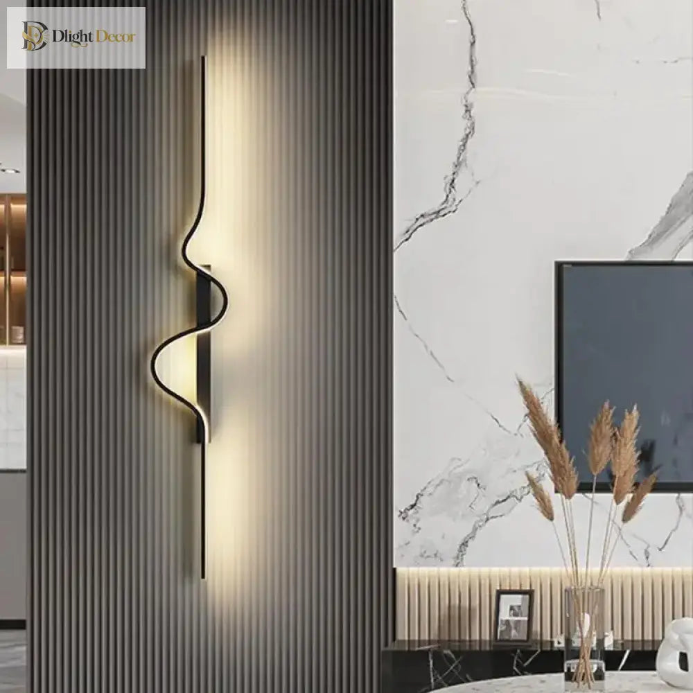 Dlight Decor Black Modern LED Wall Light Fixture