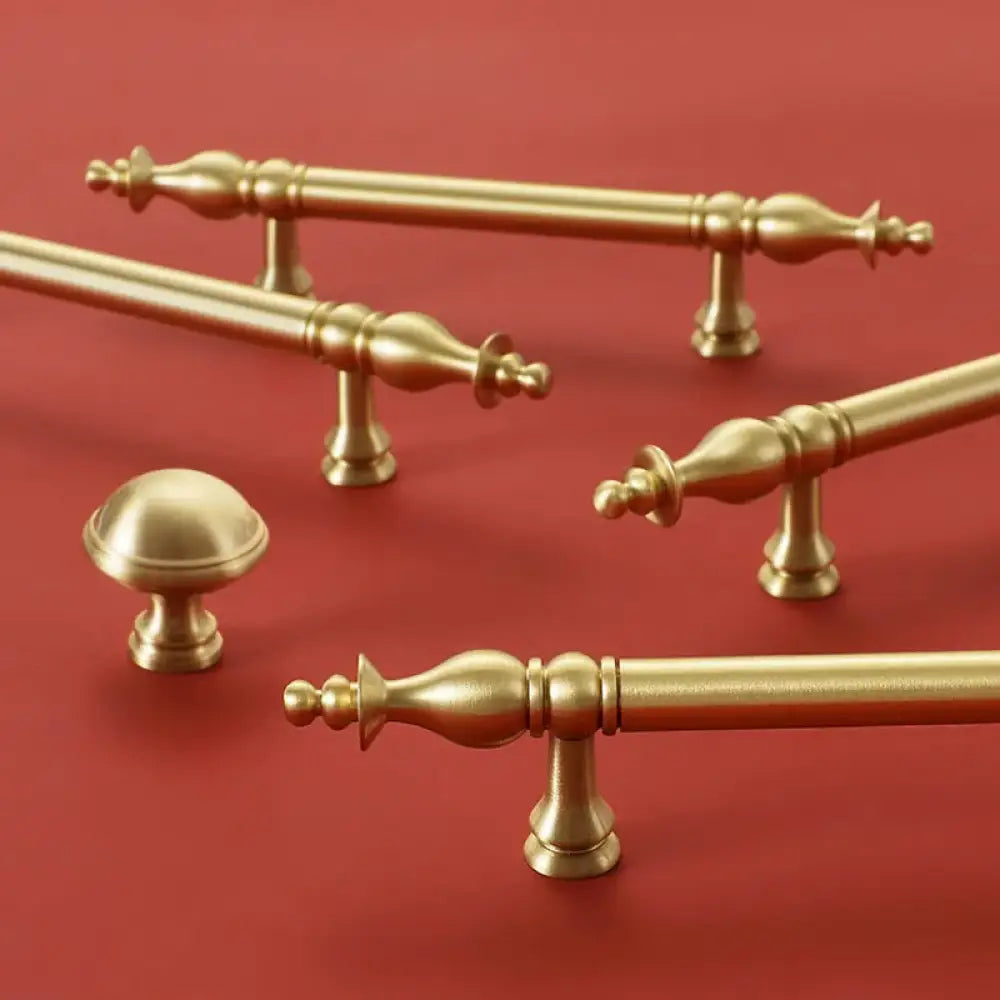Modern Brass Cabinet Knobs & Pull Handles – configuration option 7