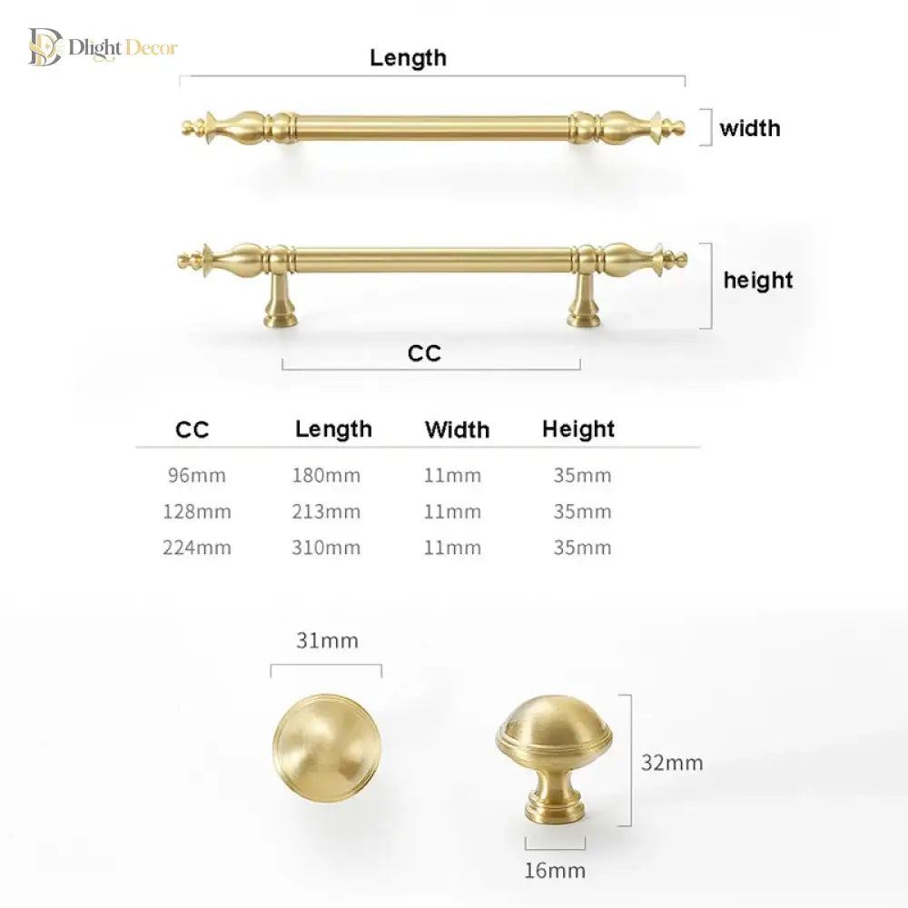 Modern Brass Cabinet Knobs & Pull Handles – product view 5