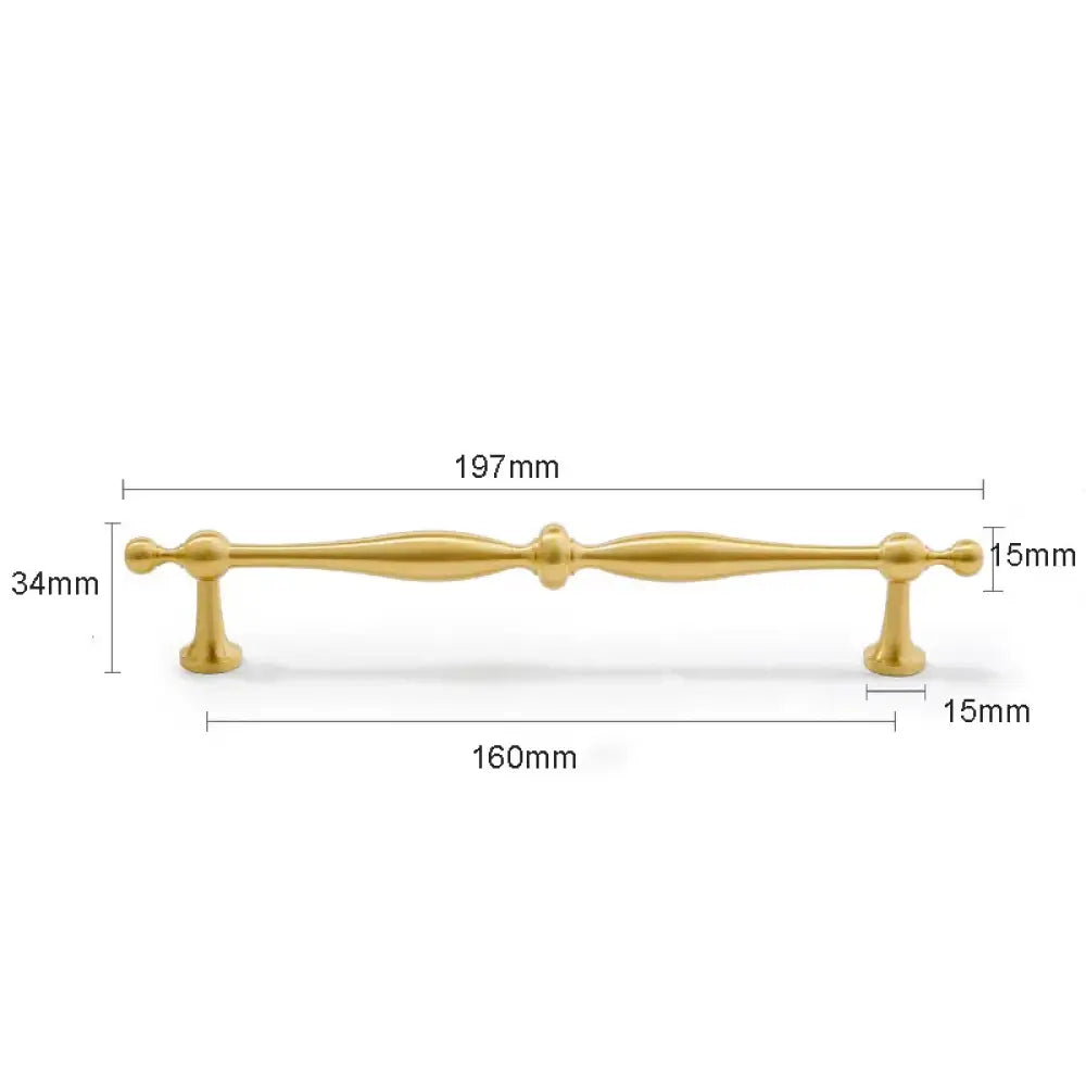 Modern Brass Cabinet Knobs & Pulls – configuration option 12