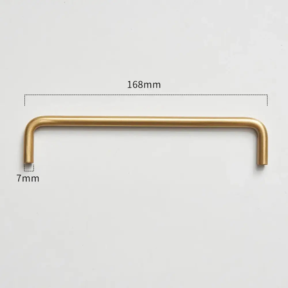 Modern Brass Furniture Bar Handles – Stylish Cabinet Pulls and Towel Bars (7mm Solid Brass) 2007-A168 Handles