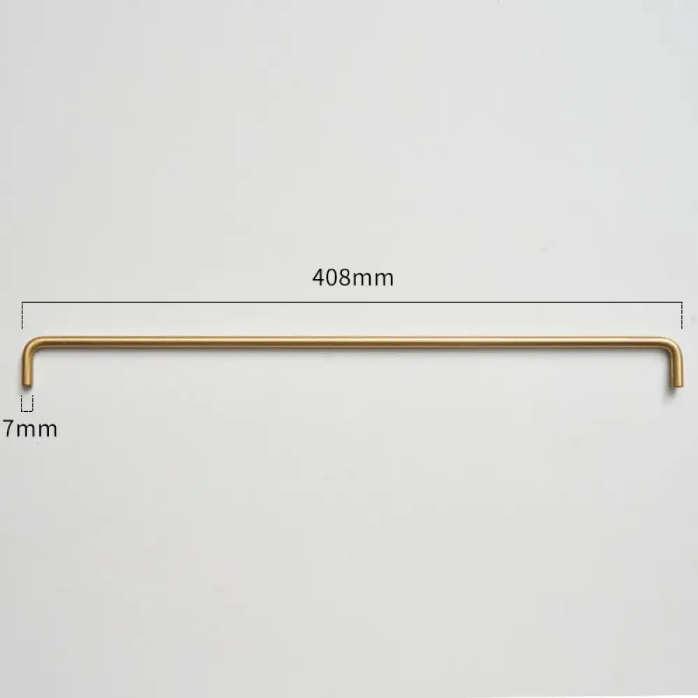 Modern Brass Furniture Bar Handles – Stylish Cabinet Pulls and Towel Bars (7mm Solid Brass) 2007-A408 Handles