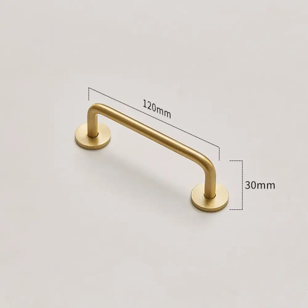 Modern Brass Furniture Bar Handles – Stylish Cabinet Pulls and Towel Bars (7mm Solid Brass) 2007-B120 Handles