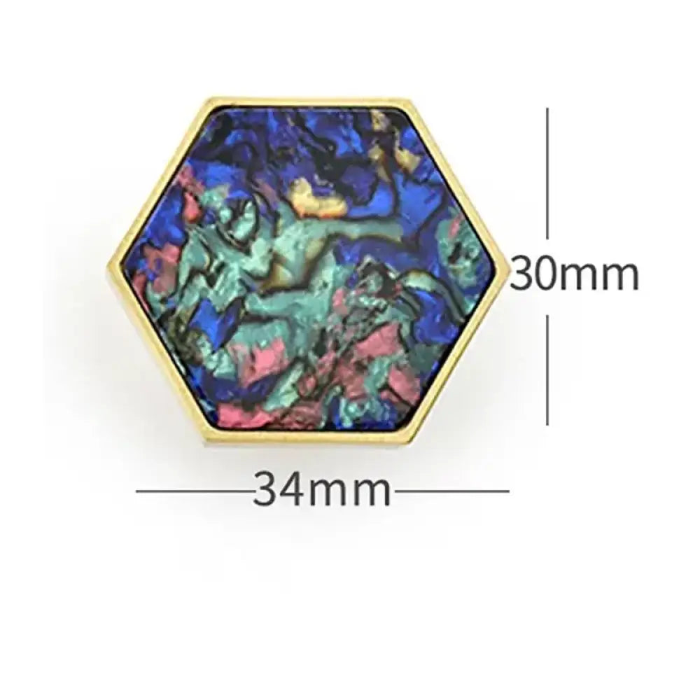Modern Brass Shell Knobs – Colorful Cabinet Pulls for Wardrobes Dressers and Cupboards color 34mm knob