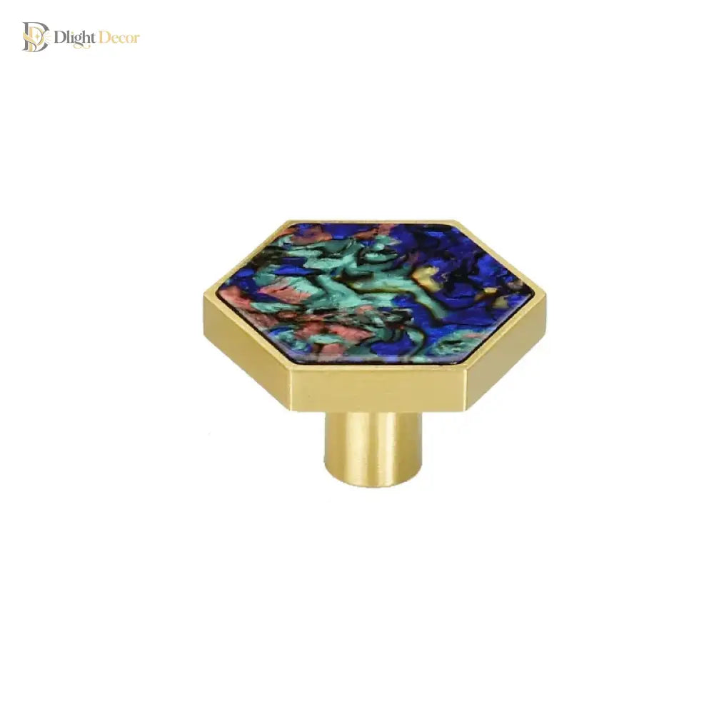 Modern Brass Shell Knobs – Colorful Cabinet Pulls for Wardrobes Dressers and Cupboards knob