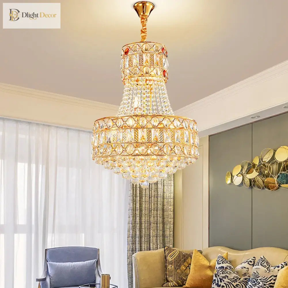 Modern Living Room Chandelier - Light Luxury Crystal Elegance For Dining Rooms Hotels Villas And