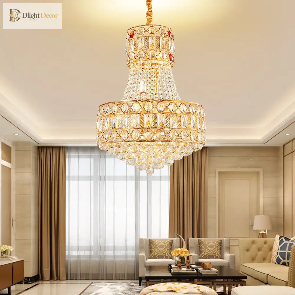 Modern Living Room Chandelier - Light Luxury Crystal Elegance For Dining Rooms Hotels Villas And