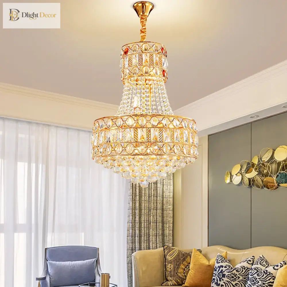 Modern Living Room Chandelier - Light Luxury Crystal Elegance For Dining Rooms Hotels Villas And