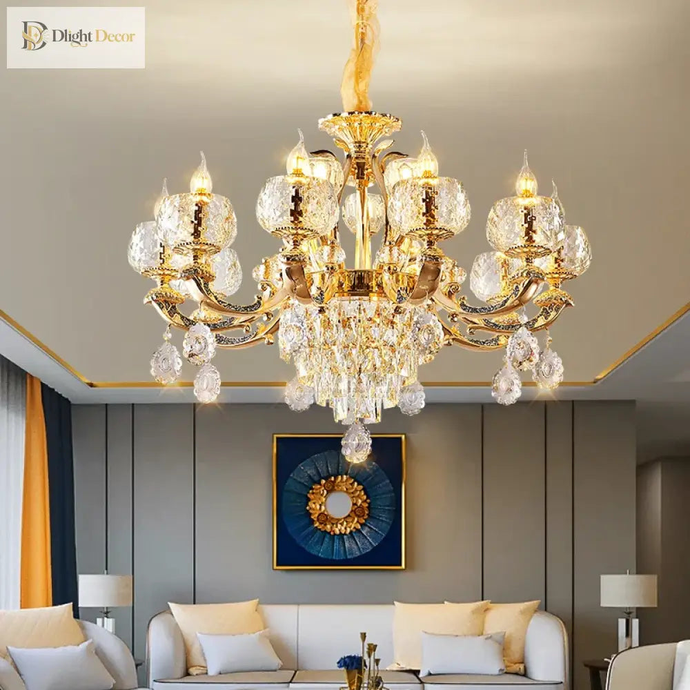 European Modern Simple Chandelier - Luxury Lighting For Home Villa Hotel And Duplex Architectural