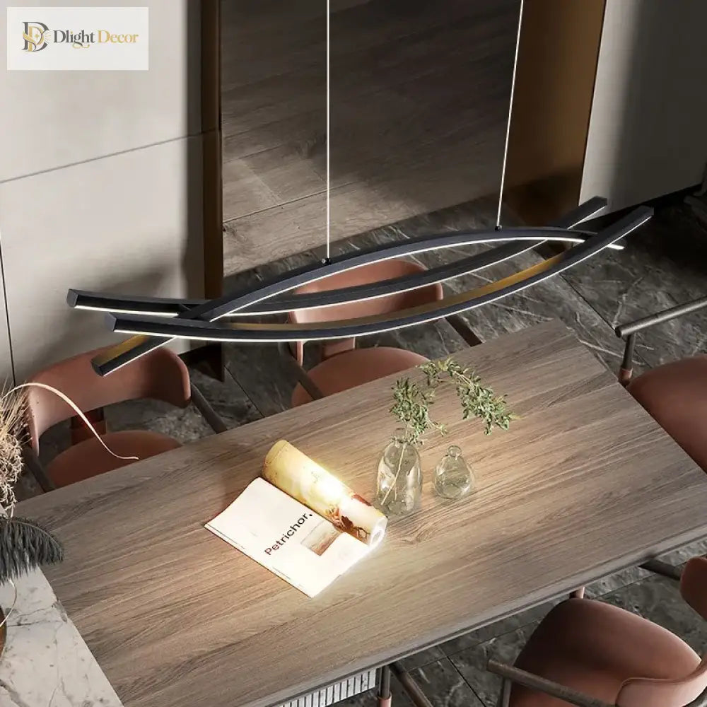 Contemporary Aluminum Ceiling Chandelier - Modern Design For Dining Tables Kitchen Islands And More