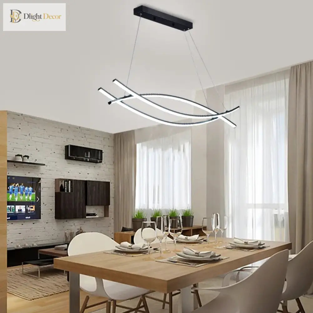 Contemporary Aluminum Ceiling Chandelier - Modern Design For Dining Tables Kitchen Islands And More