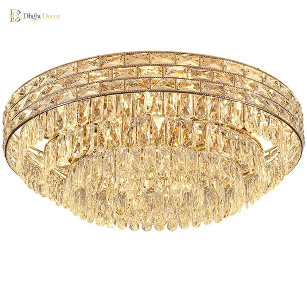 New Modern Crystal Ceiling Lamp - Light Luxury Design For Living Dining And Bedroom Spaces Ceiling