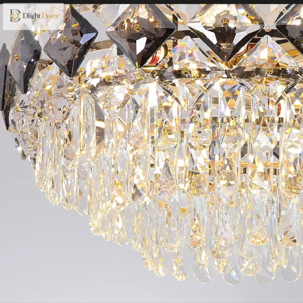 Modern Light Luxury Crystal Chandelier - A Stunning Main Lamp For Living Rooms Dining And Bedrooms