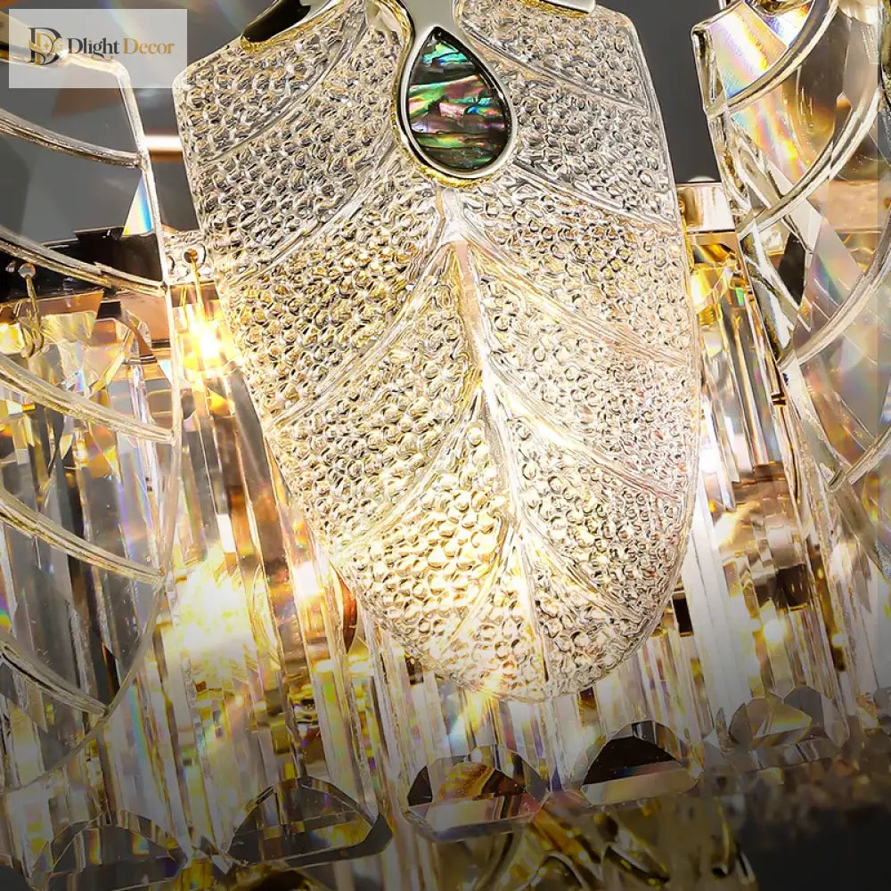 New Crystal Glass Chandelier - Luxury Modern Home Decor Lighting Fixture For Living Rooms And