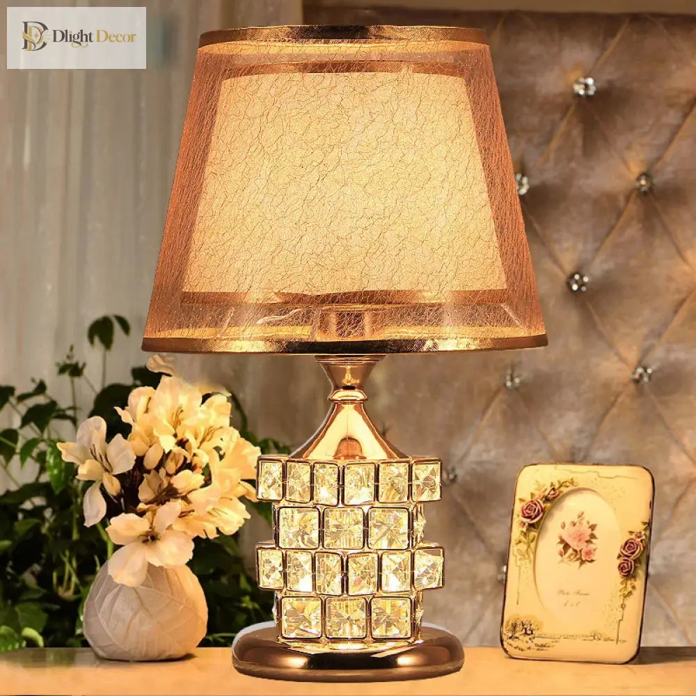 Modern Crystal Table Lamp - European Luxury For Elegant Home Decor And Wedding Gift Ideas