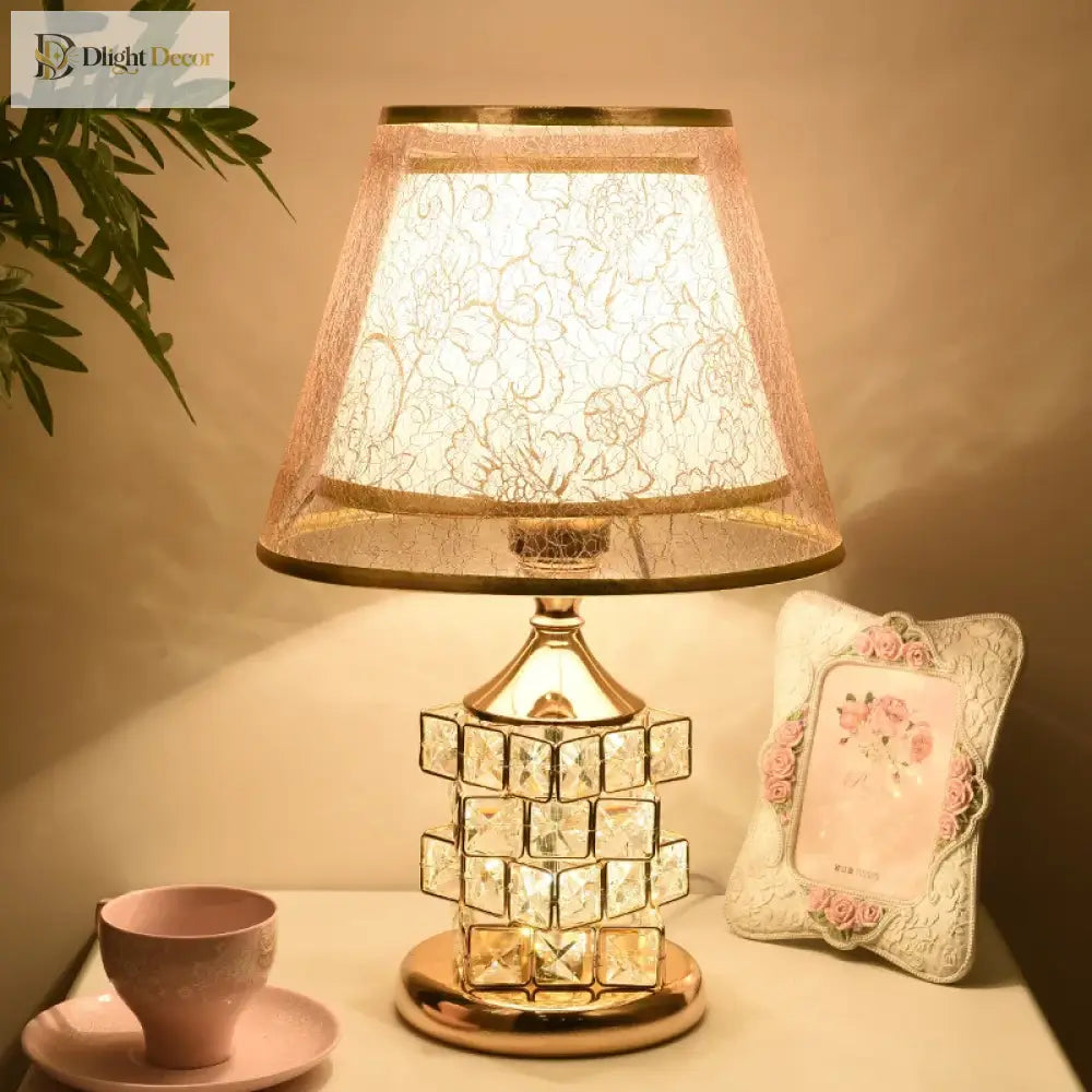 Modern Crystal Table Lamp - European Luxury For Elegant Home Decor And Wedding Gift Ideas