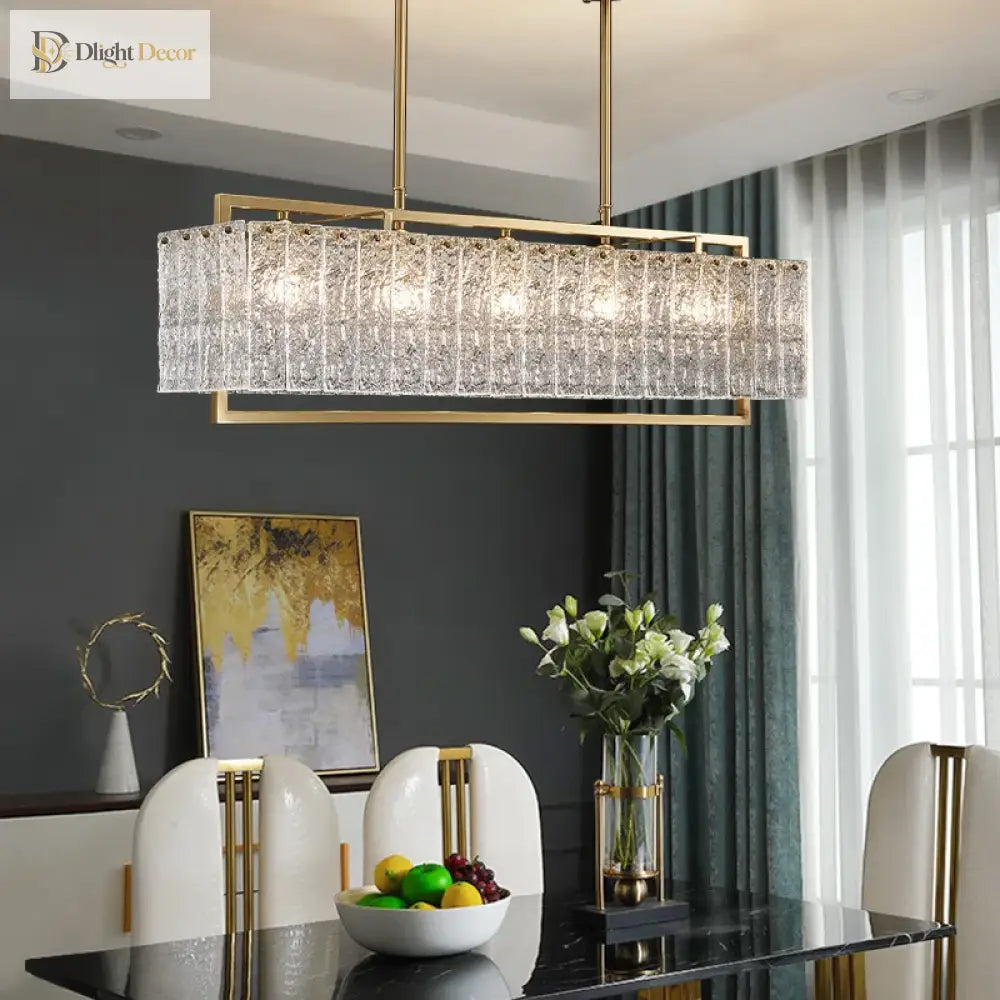 New Modern Glass Chandelier - Luxury Round Design With Creative Gold Accents For Stylish Home