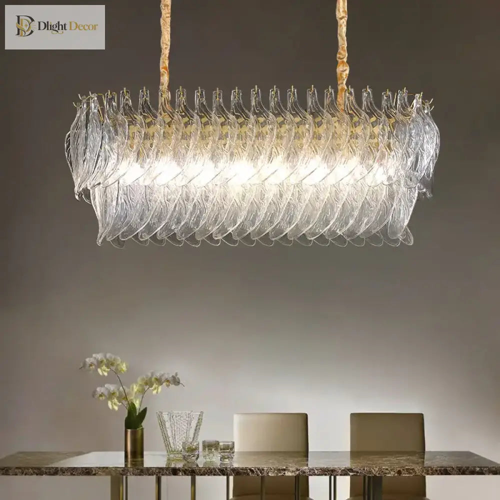 New Design Modern Style Golden Chandelier - Creative Artistry In Handmade Glass For Versatile