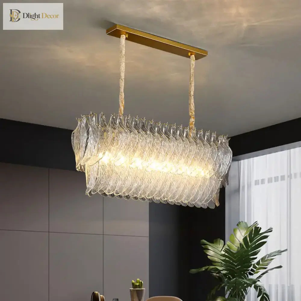 New Design Modern Style Golden Chandelier - Creative Artistry In Handmade Glass For Versatile