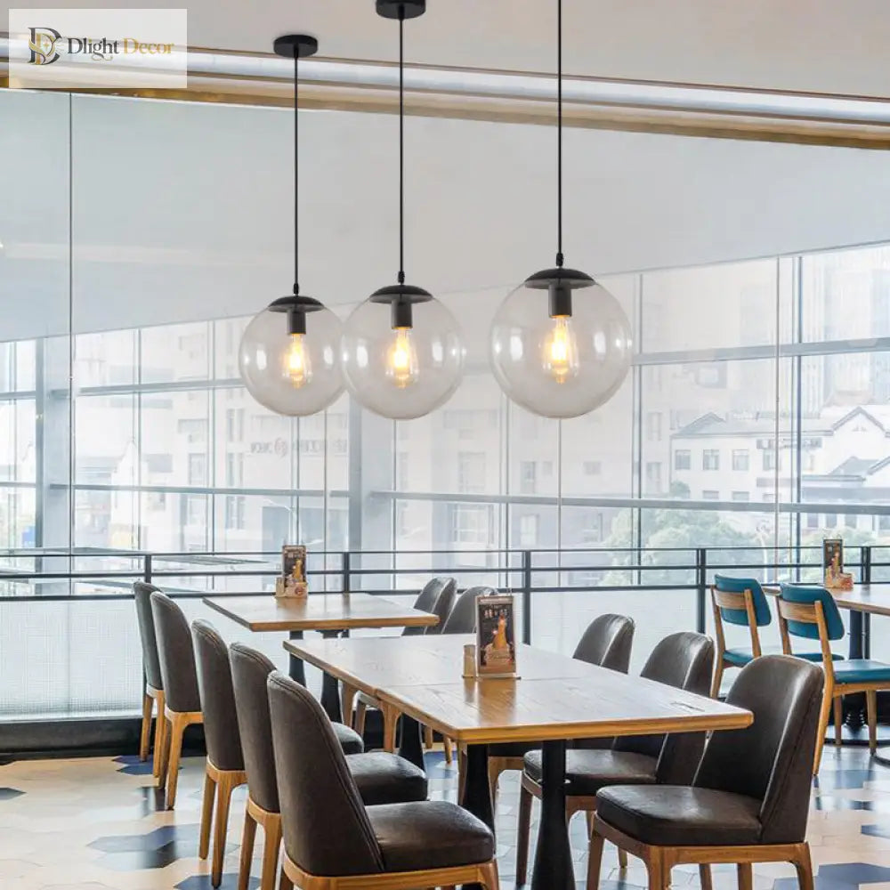 Modern Glass Orb Pendant: Stylish Lighting For Restaurants