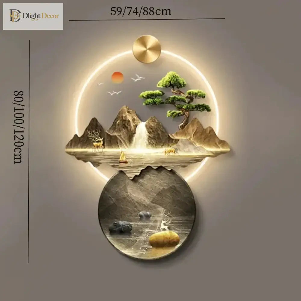 Dlight Decor 3D Wall Painting Light for Hallway Art Wall Art