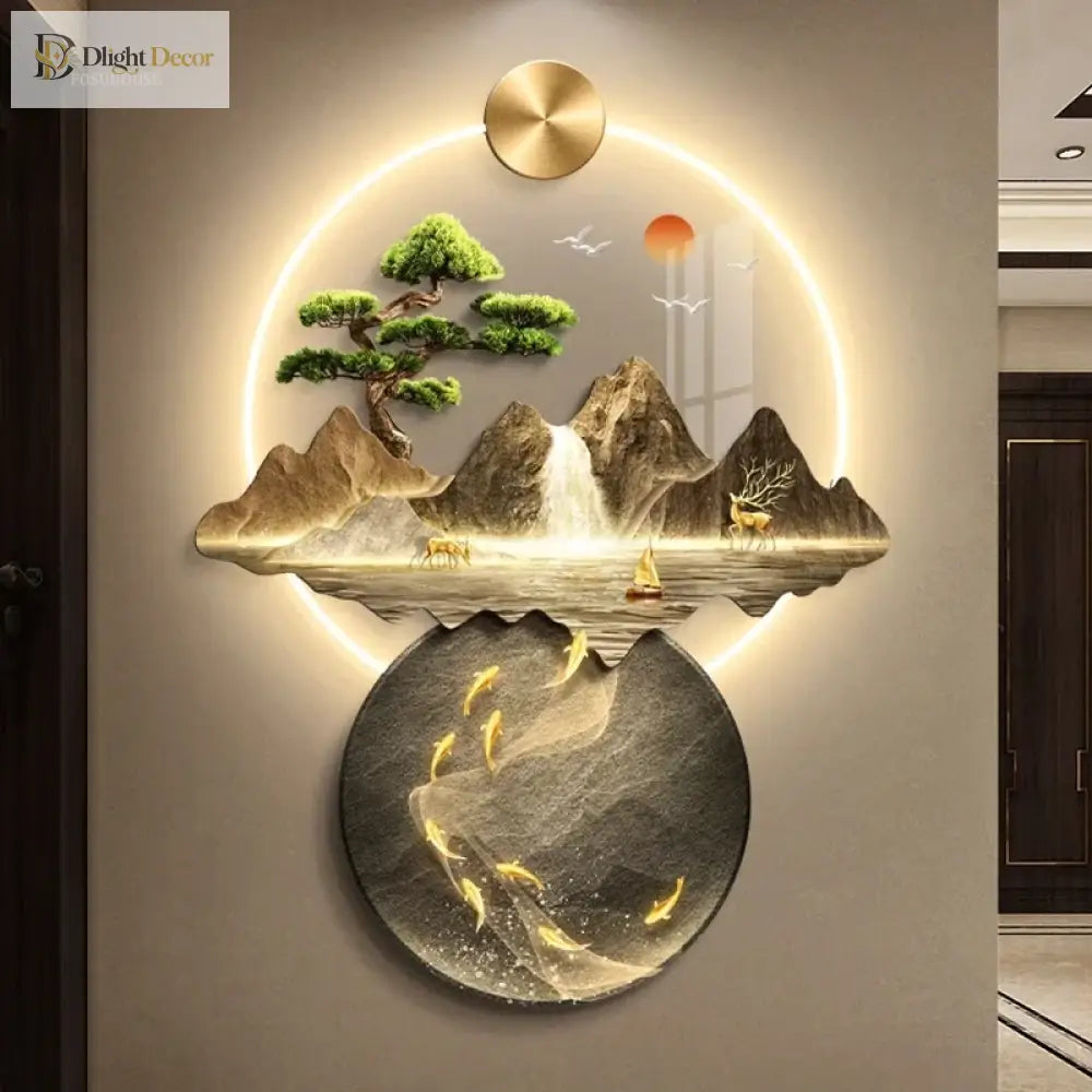 Dlight Decor 3D Wall Painting Light for Hallway Art Wall Art