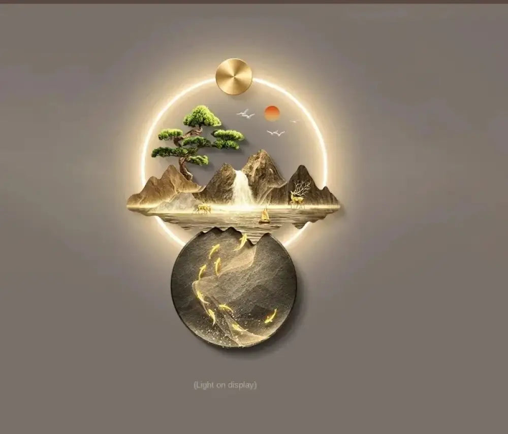 Dlight Decor 3D Wall Painting Light for Hallway Art A-wiring light / 74X100CM / CHINA|remote control|AU Plug Wall Art