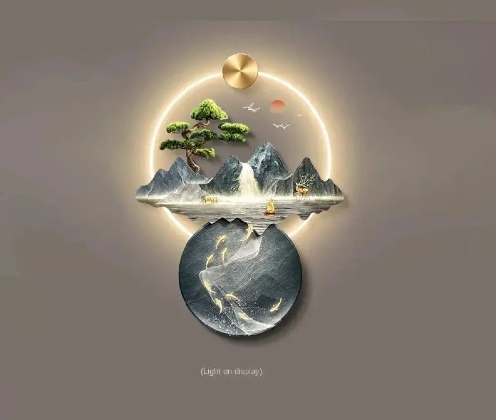Dlight Decor 3D Wall Painting Light for Hallway Art E-wiring light / 74X100CM / CHINA|remote control|AU Plug Wall Art
