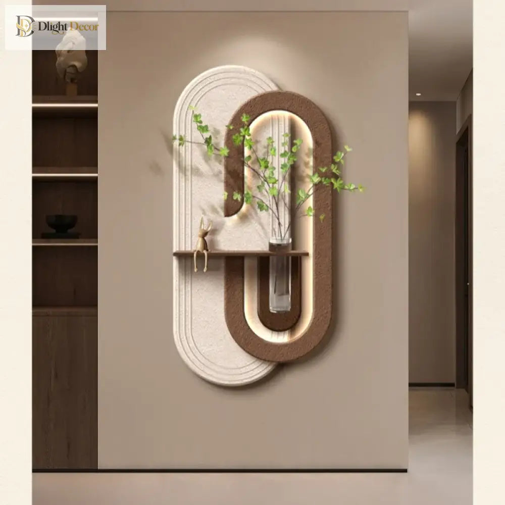 Dlight Decor LED Green Vase Wall Light for Hallways Wall Art
