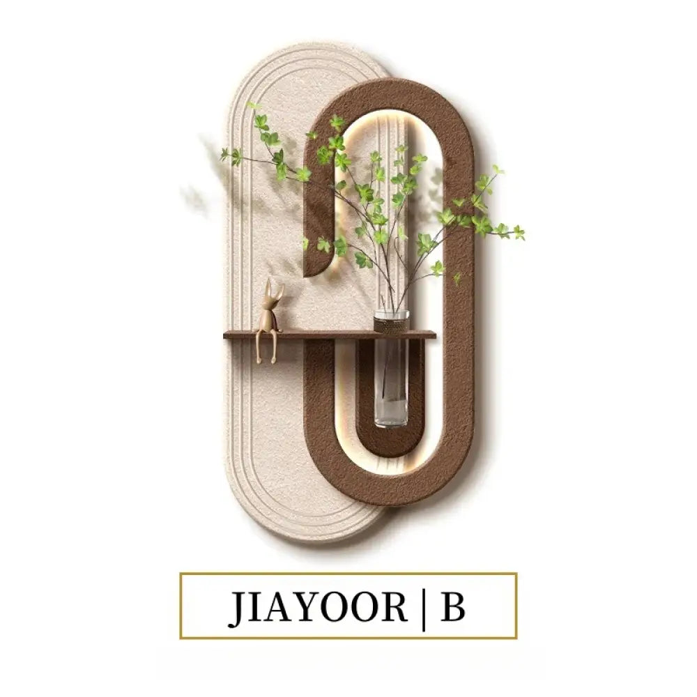 Dlight Decor LED Green Vase Wall Light for Hallways B / H80CM-W40CM / Remote Dimming|White Rabbit Wall Art