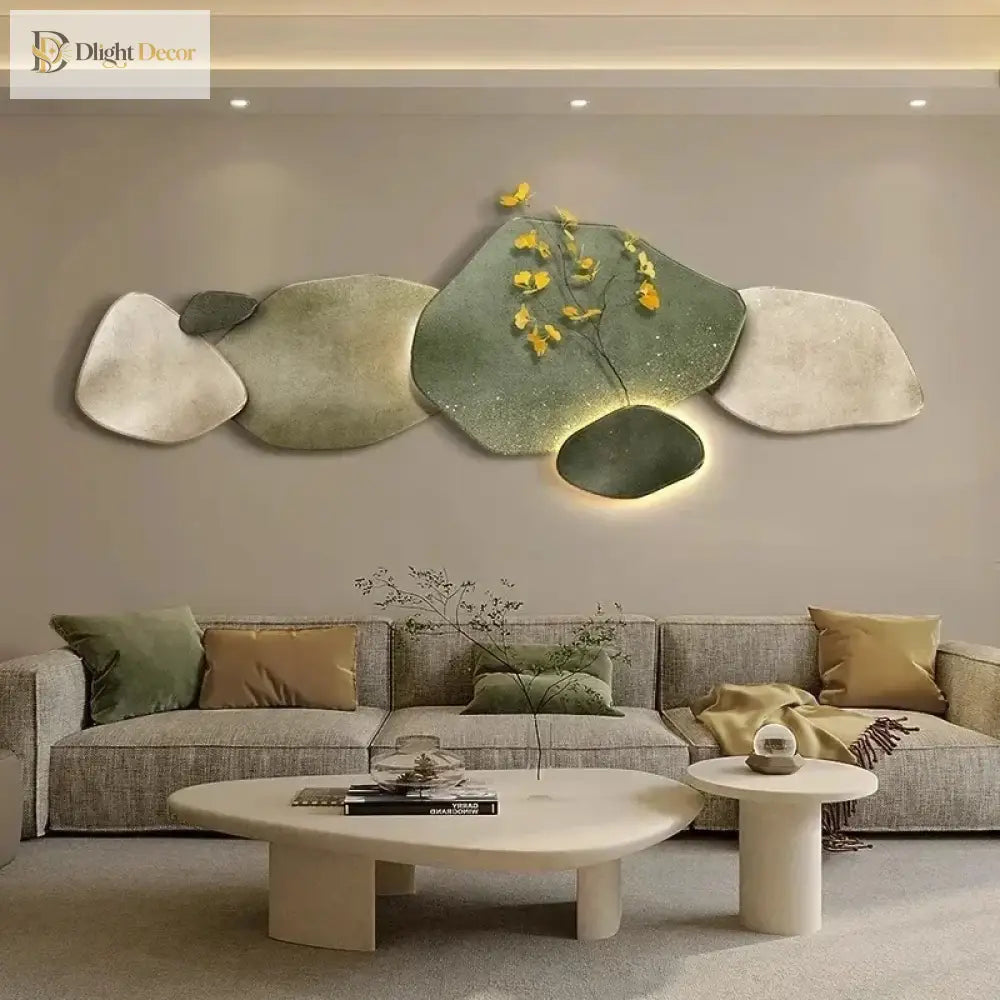 Dlight Decor 3D Nine Fish Wall Lamp Mural Art Wall Art