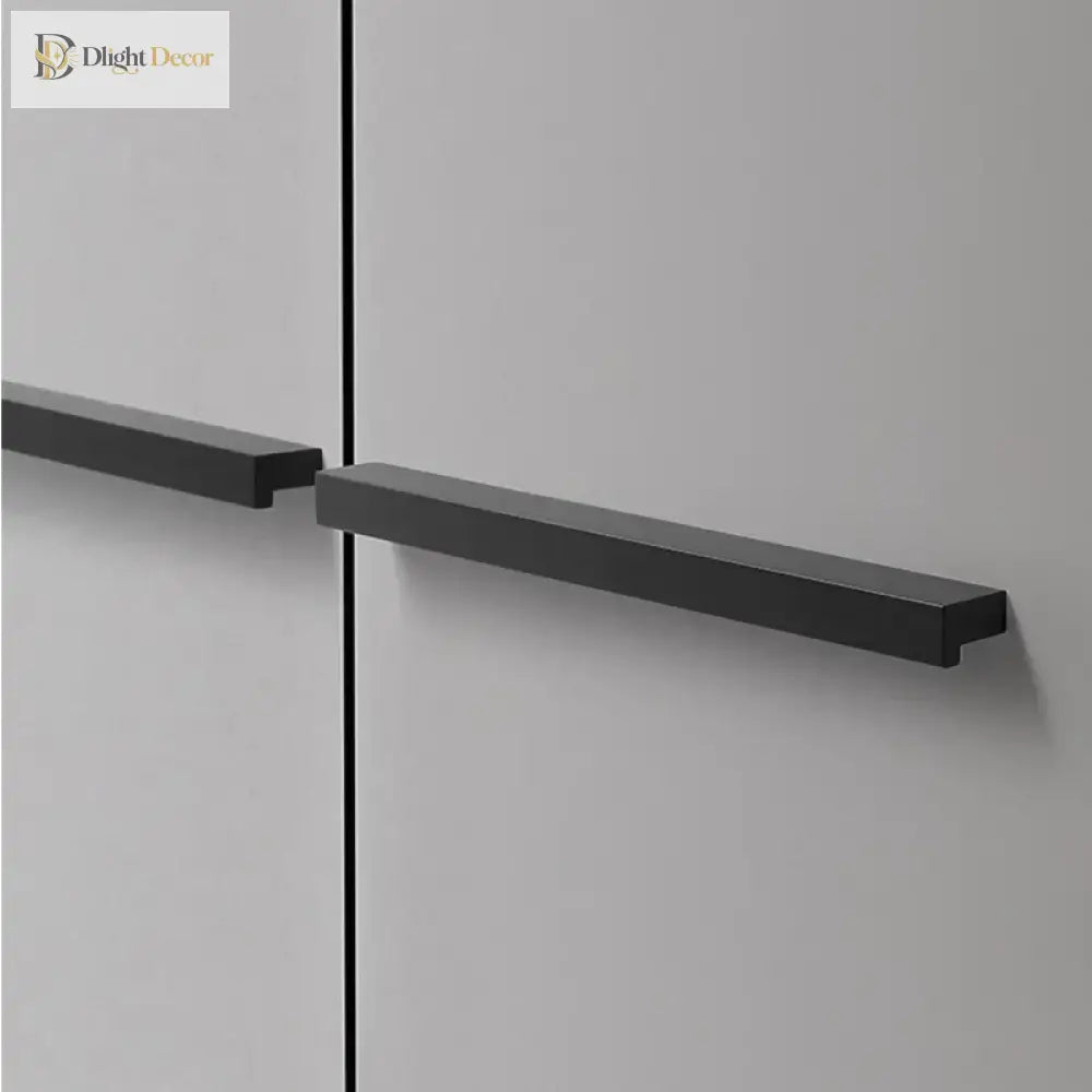 Modern Long T-Bar Aluminum Cabinet Handles – Brushed Gold Silver and Black Pulls for Drawers and Cupboards (700-1200mm)