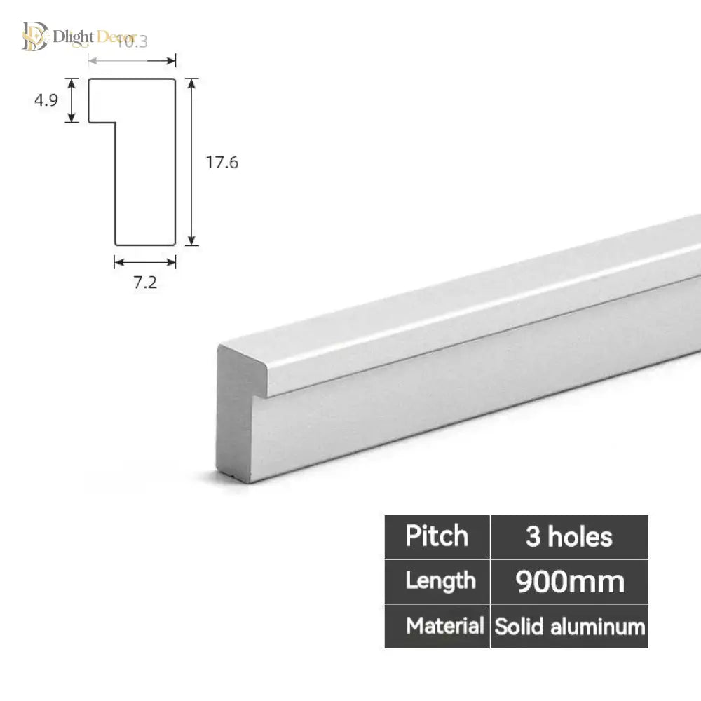 Modern Long T-Bar Aluminum Cabinet Handles – Brushed Gold Silver and Black Pulls for Drawers and Cupboards (700-1200mm)