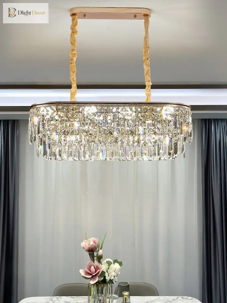 New Modern Crystal Chandelier - Effortless Elegance For Living Dining And Bedroom Spaces Chandelier