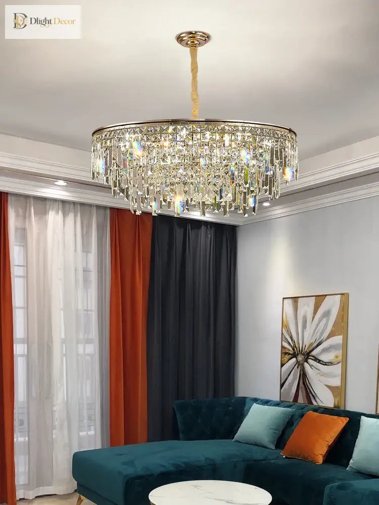 New Modern Crystal Chandelier - Effortless Elegance For Living Dining And Bedroom Spaces Chandelier