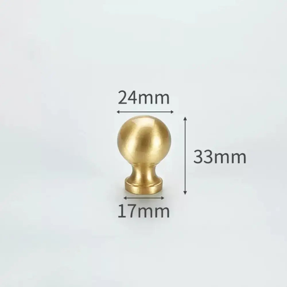 Modern Simple Solid Brass Cabinet Knobs – Wardrobe Handles and Kitchen Pulls 18 Knobs