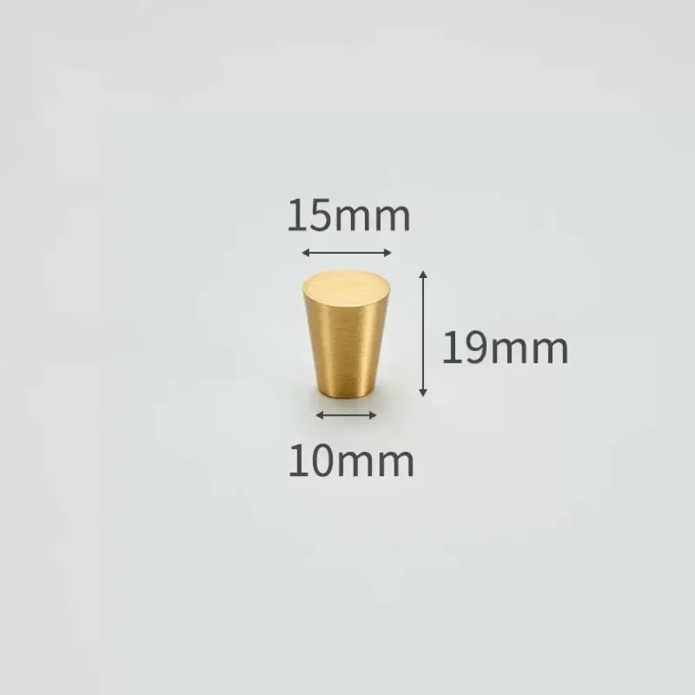 Modern Simple Solid Brass Cabinet Knobs – Wardrobe Handles and Kitchen Pulls 2 Knobs