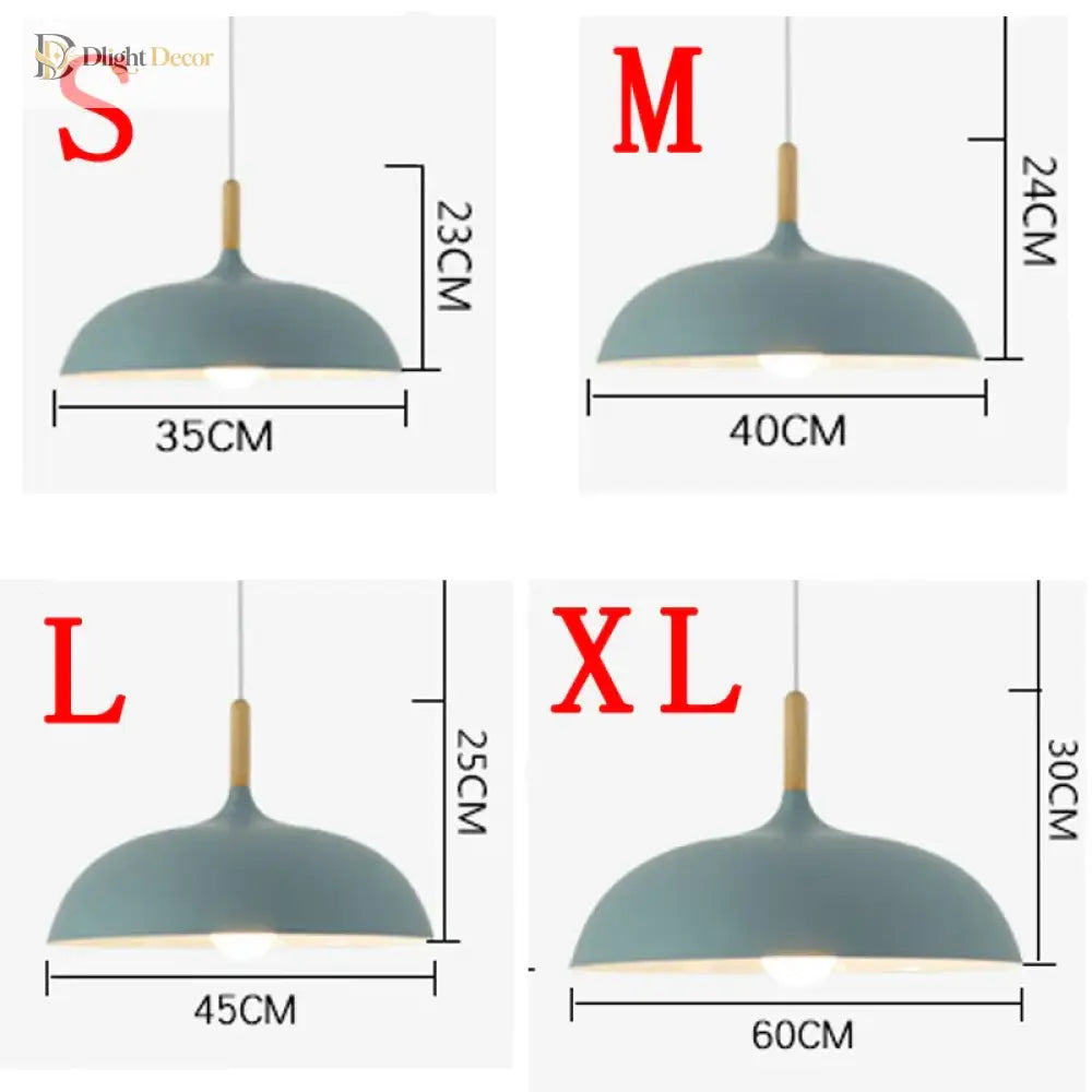 Modern Wood & Aluminum Pendant Light – product view 6