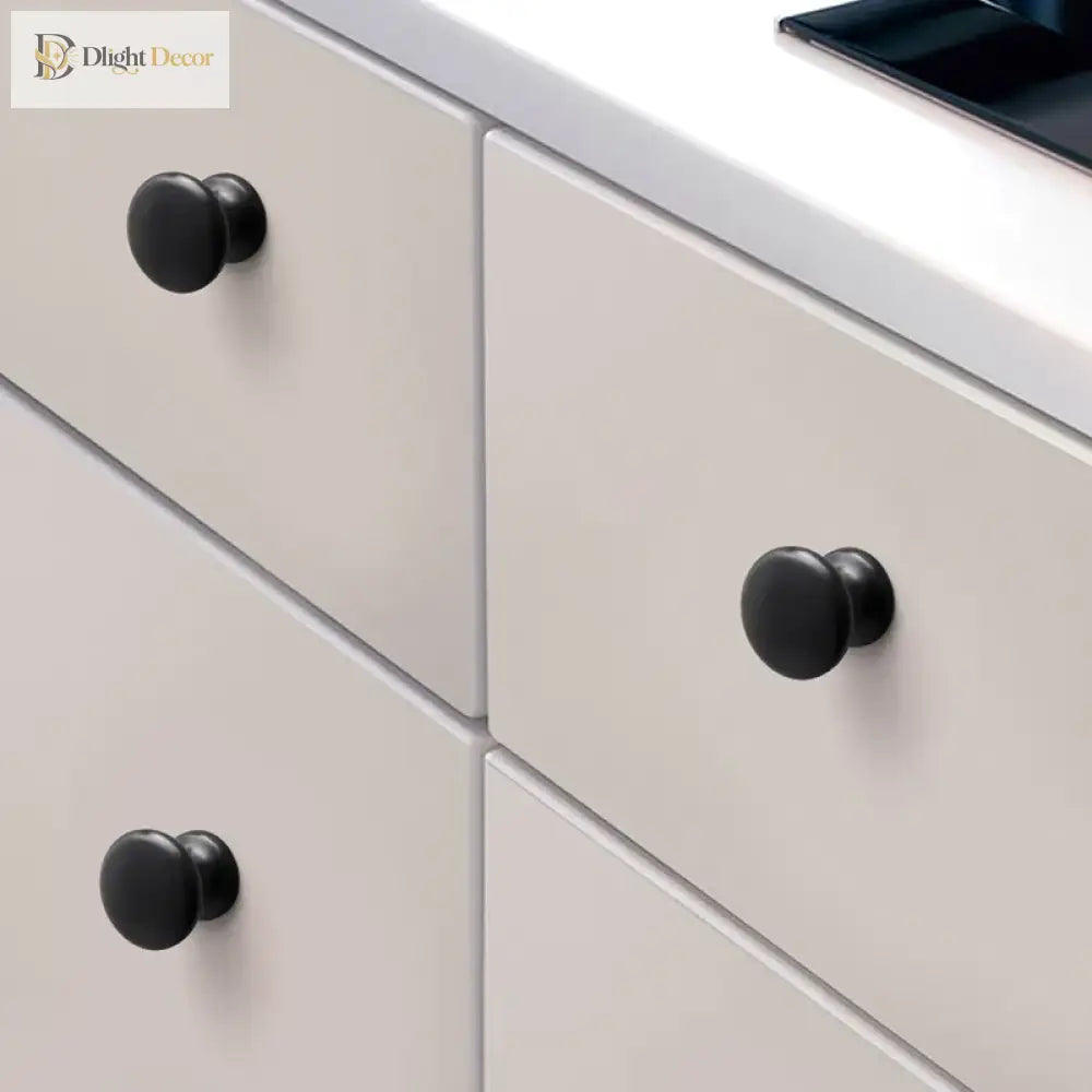 Modern Zinc Alloy Drawer Knobs - Single Hole Cabinet Handles for Dresser and Shoe Cabinets Knobs