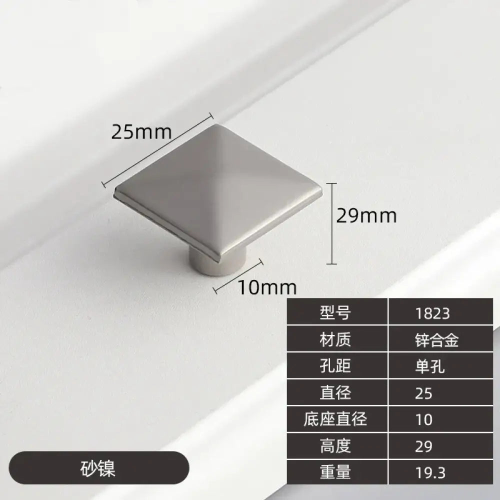 Modern Zinc Alloy Drawer Knobs - Single Hole Cabinet Handles for Dresser and Shoe Cabinets K Knobs