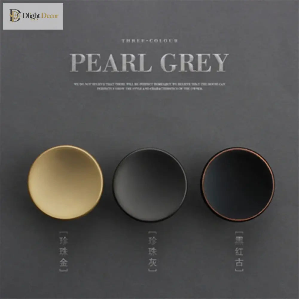 Modern Zinc Alloy Round Knob – Sleek Single Hole Furniture Handle Knobs