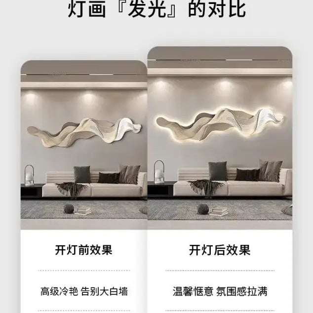Dlight Decor Mountain LED Wall Art Light Panel Wall Art