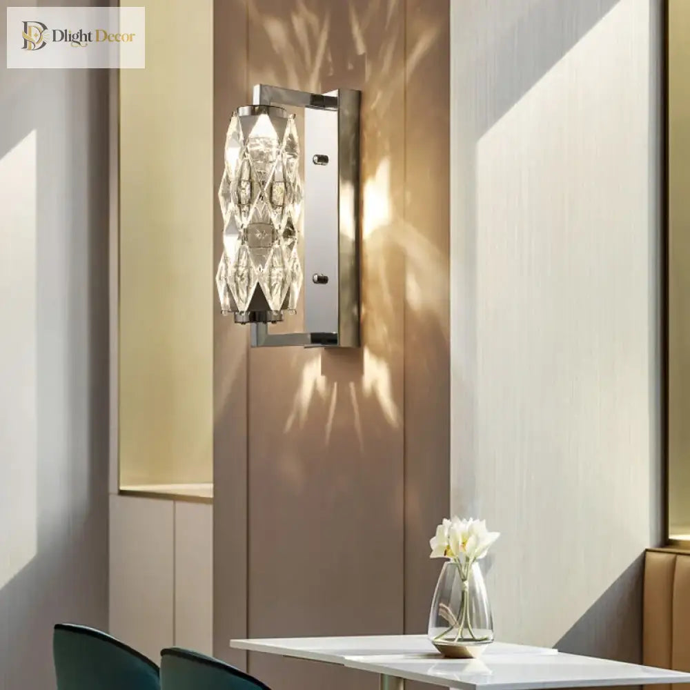 Naomi - Living Room Crystal Wall Lamp Hallway Staircase Light Luxury Tv Sofa Entrance Background