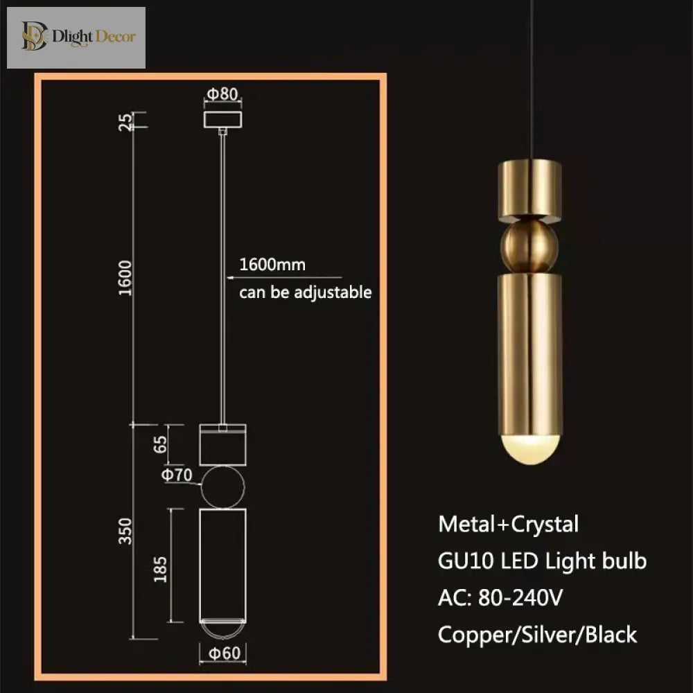 Nordic Simple Loft Restaurant Bar Window Single Head Pendant Lamp Gu10 Bedroom Bedside Coffee Hotel