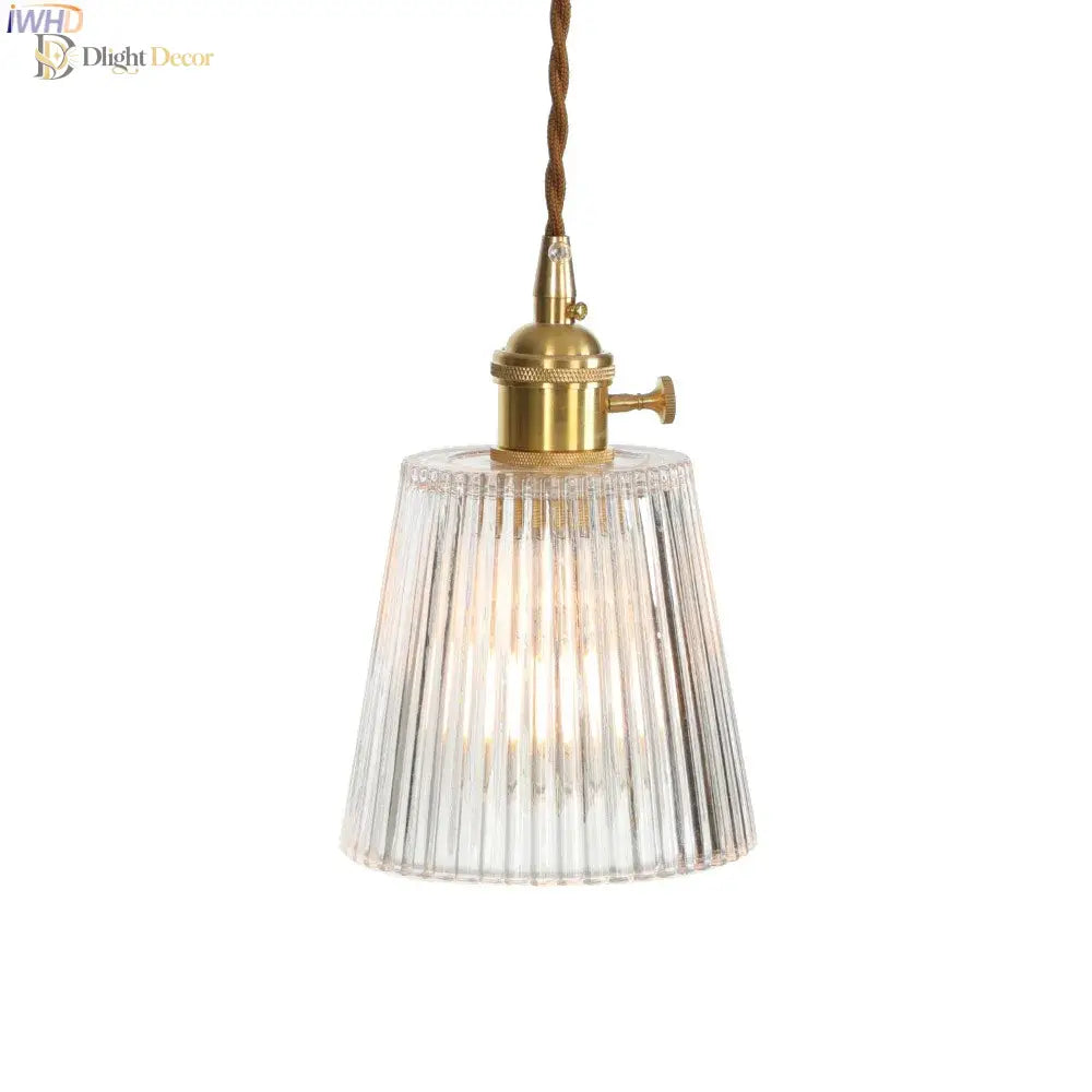 Nordic Glass Pendant Light - Elegant Copper Fixture For Dining And Living Spaces Lights