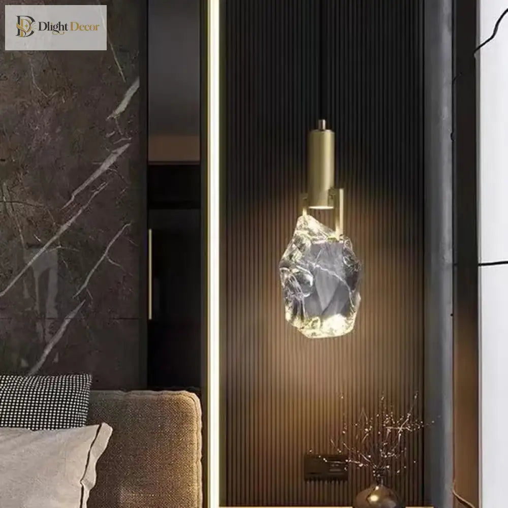 Nordic Pendant Light Gold Luxury Italian Design Crystal Dining Room Kitchen Suspension Indoor