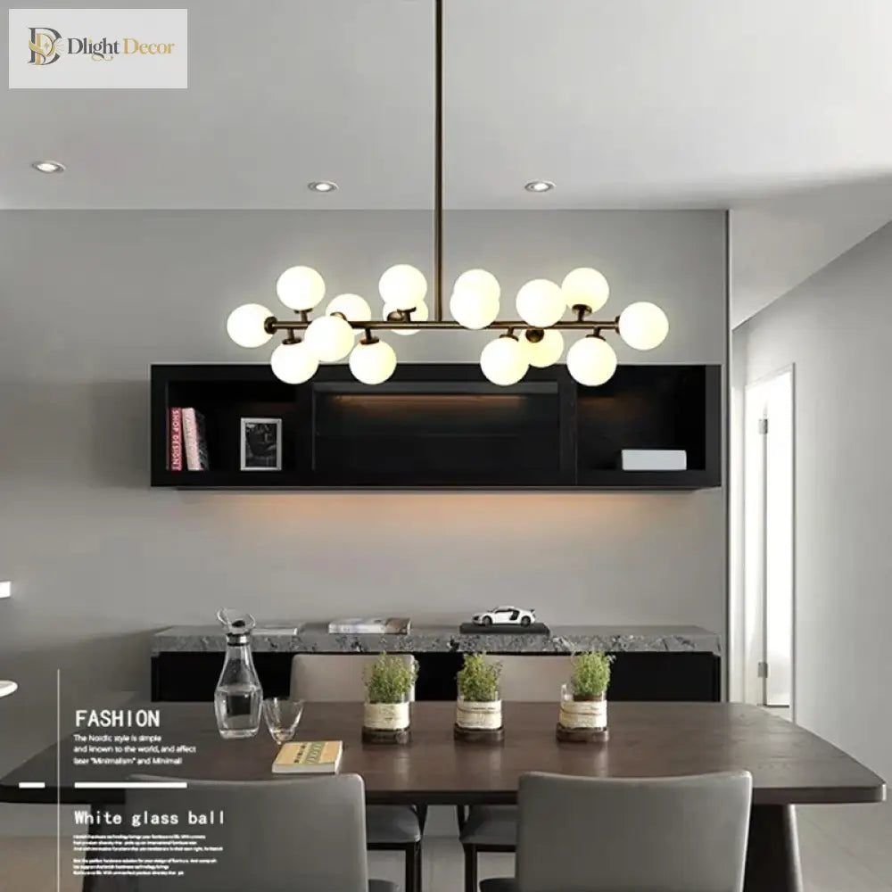 Nordic White Glass Ball Pendant Lamp - Versatile Lighting For Living Rooms Bedrooms Kitchens And