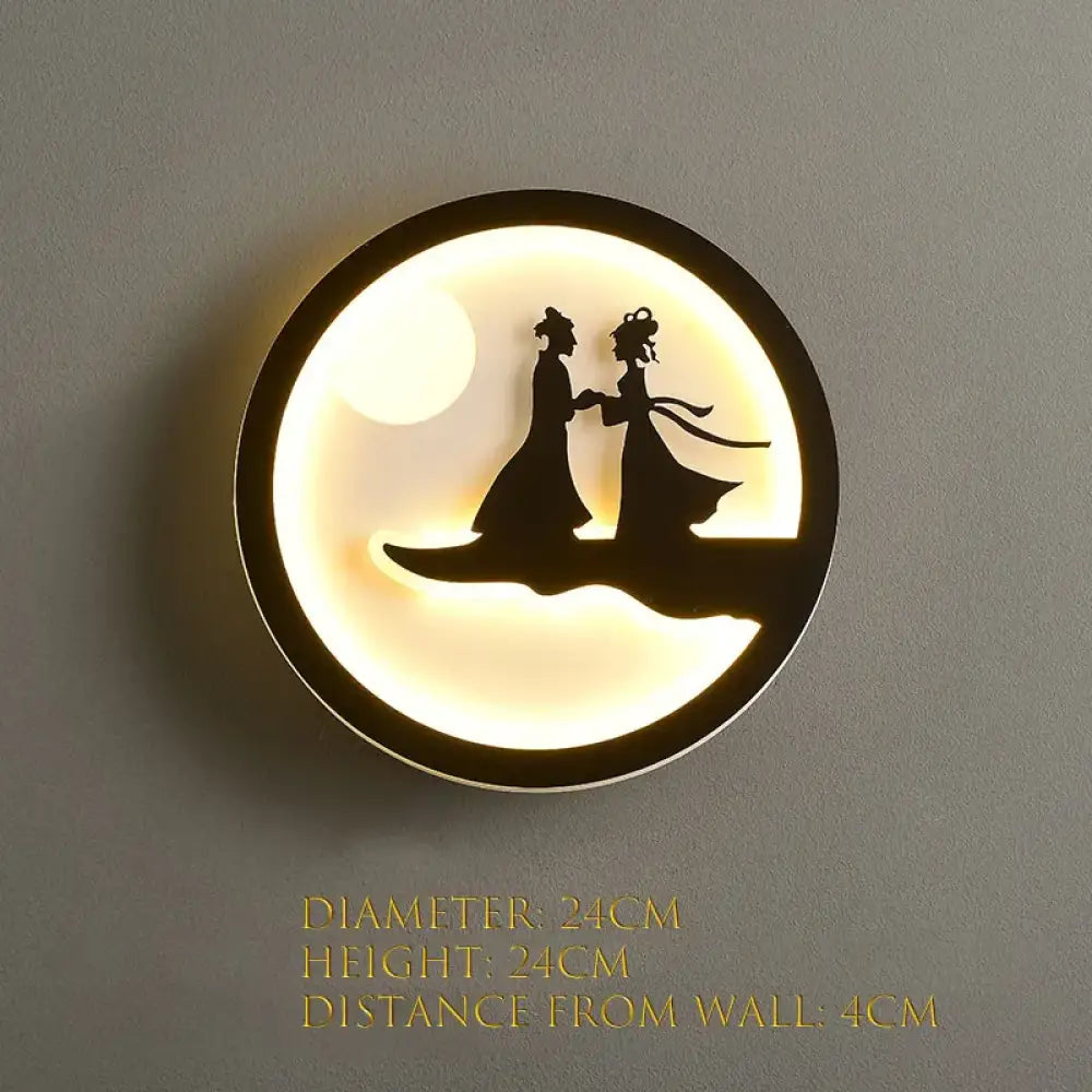 Dlight Decor Nordic Character Glow Wall Lamp 4 / 24X24X4 / 5500-7000K|18-25W Wall Art