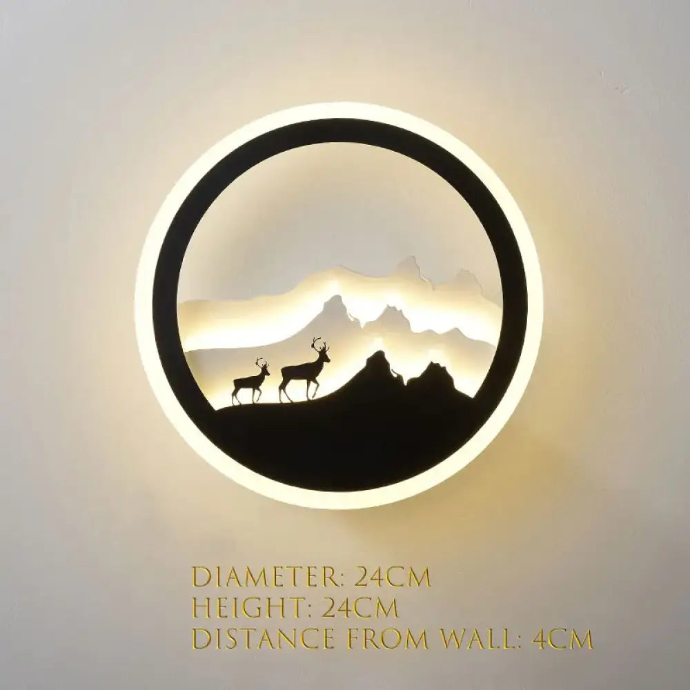 Dlight Decor Nordic Character Glow Wall Lamp 5 / 24X24X4 / 5500-7000K|18-25W Wall Art