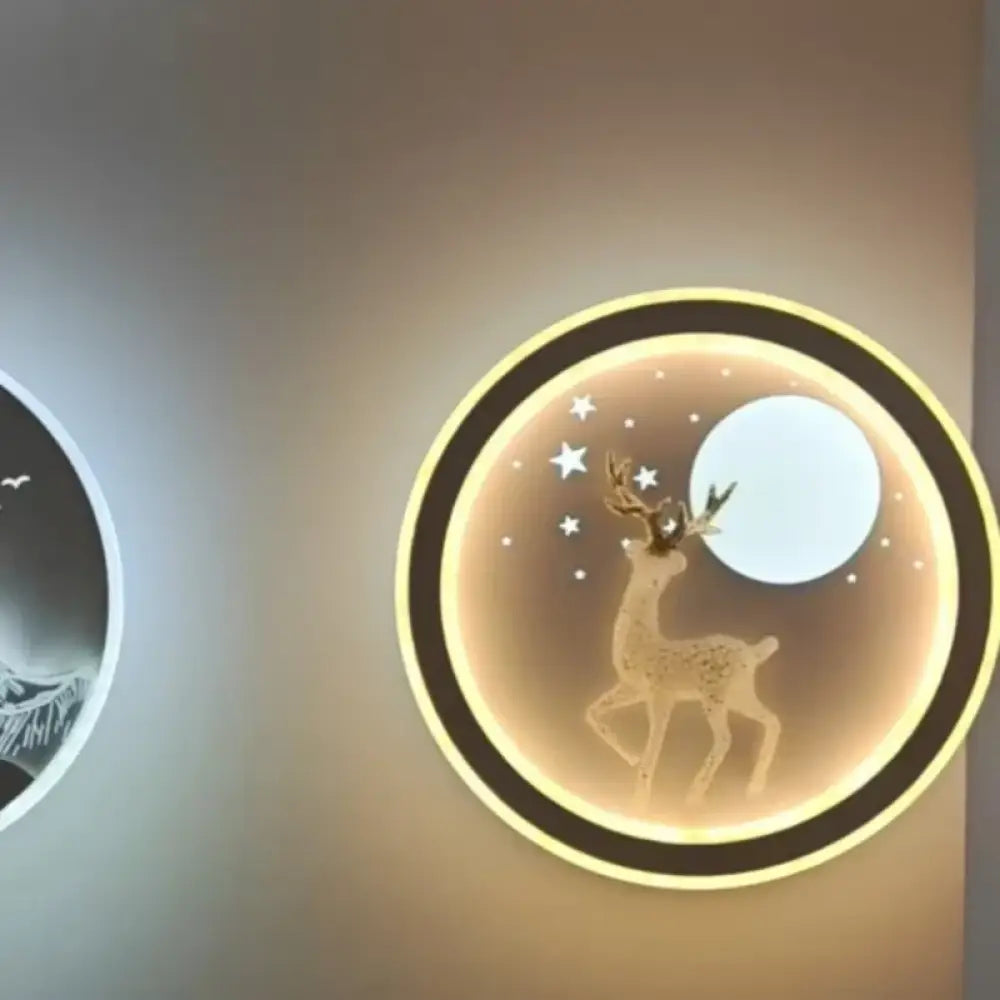 Dlight Decor Nordic Character Glow Wall Lamp 8 / 24X24X4 / 3500-5500K|18-25W Wall Art